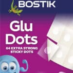 Wholesale Bostik Glu Dots 64 Extra Strong Clear Sticky Dots from Harrisons Direct