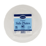 Paper Plates White 18cm 15’s from Harrisons Direct