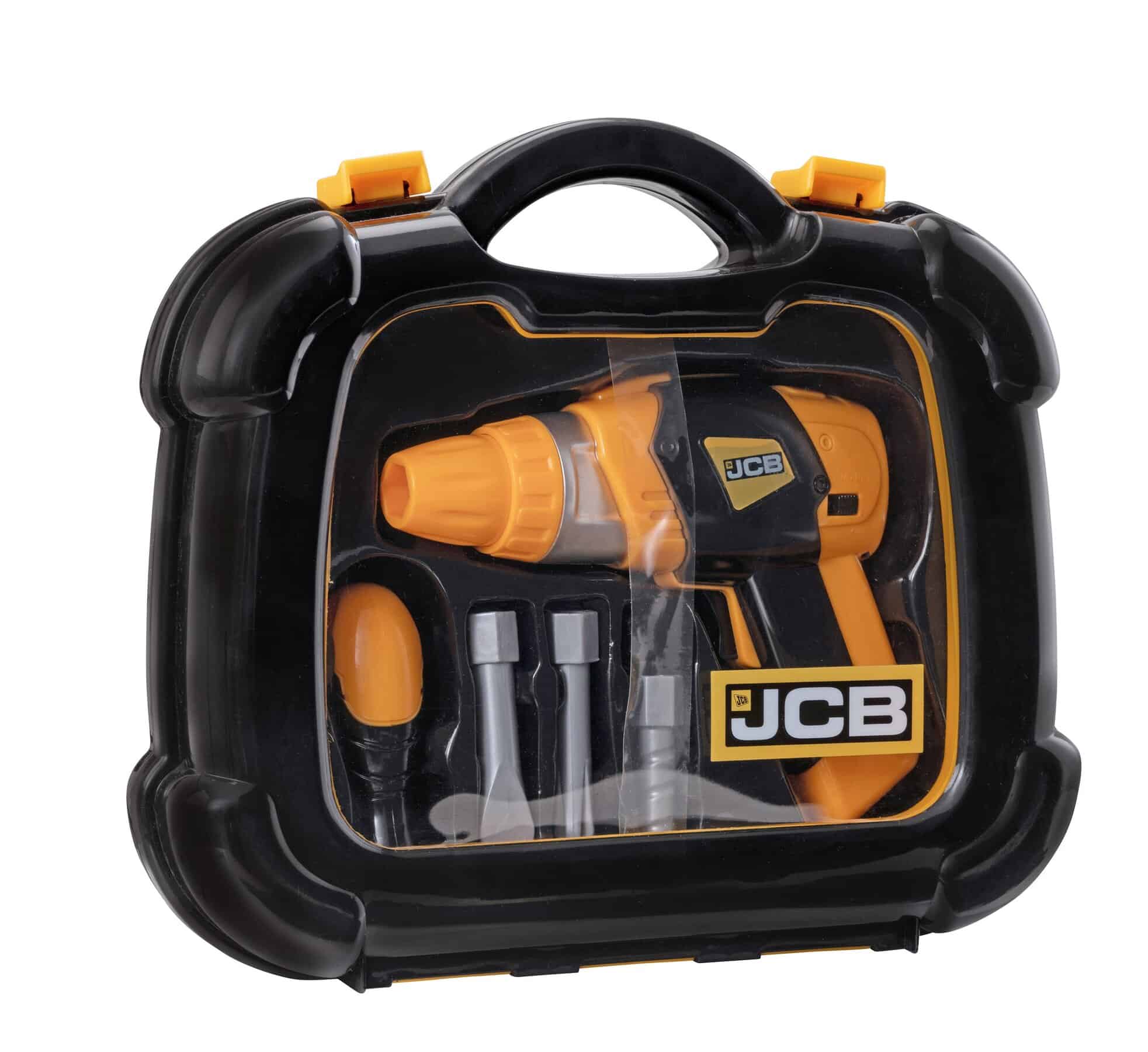 Teamsterz JCB Tool Case & BO Drill from Harrisons Direct
