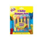 Wholesale 5 Roller Stampers Double Ended With Fibre Tips from Harrisons Direct