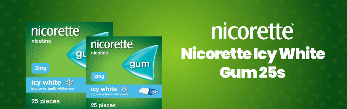 Nicorette Icy White Gum 25s