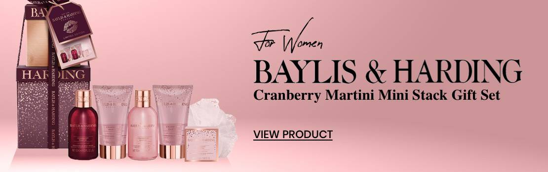 For Women - Baylis & Harding Cranberry Martini Mini Stack Gift Set