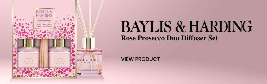 For General Home Use - Baylis & Harding Rose Prosecco Duo Diffuser Set