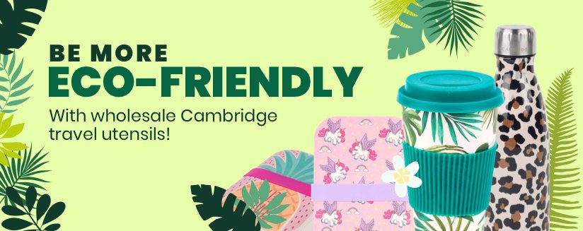 Be more eco-friendly with wholesale Cambridge travel utensils!