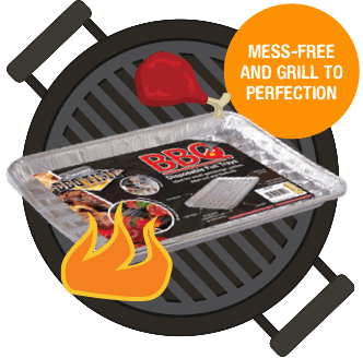 Handy Disposable Foil Grill Trays