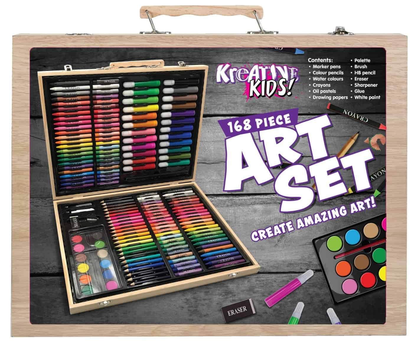 Kreative Kids Art Set Carry Case 168 Piece