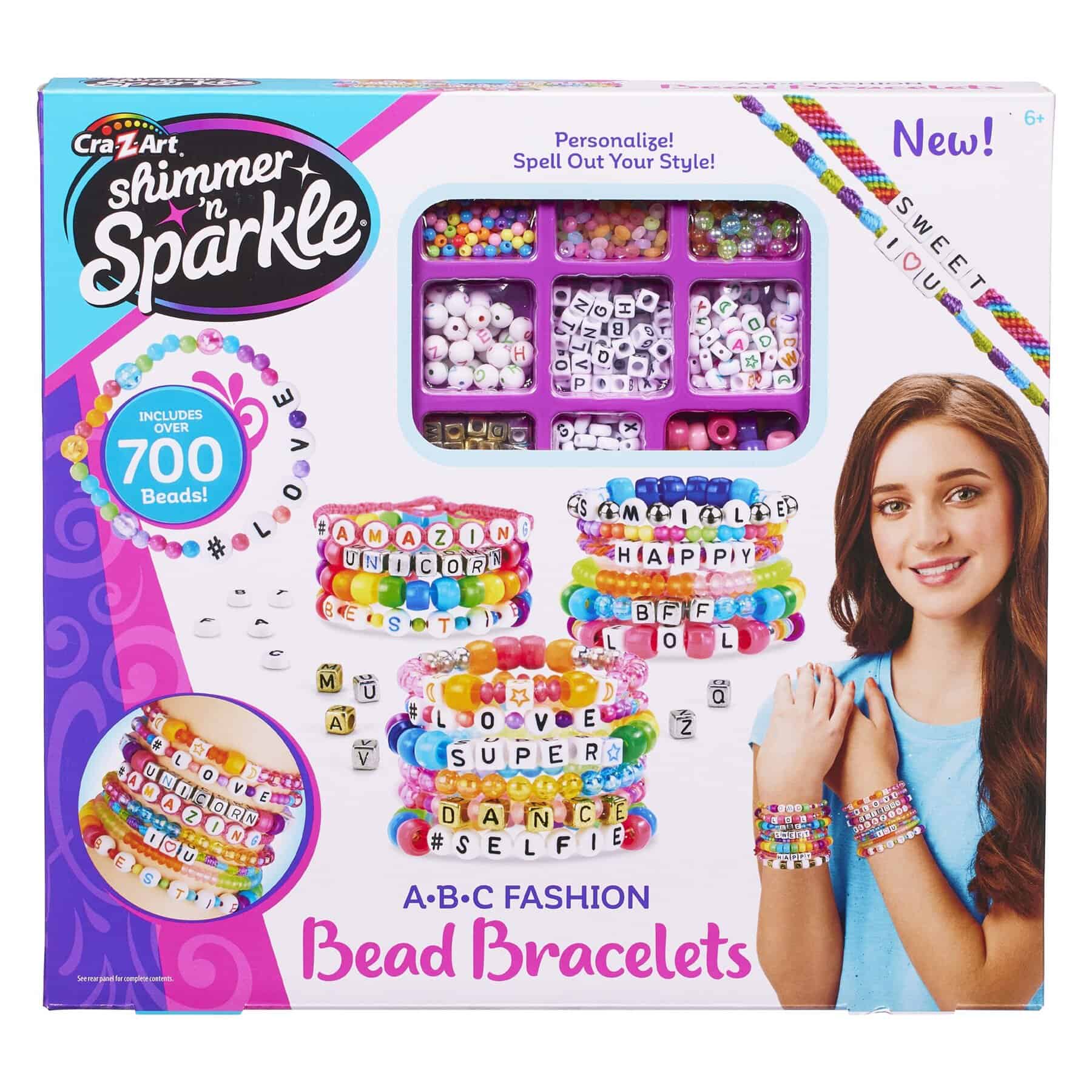 Shimmer N Sparkle ABC Fashion Bead Bracelets from Harrisons Direct