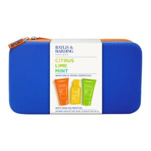 Baylis & Harding Citrus, Lime & Mint Men's Wash Bag & Travel Essentials Gift Set from Harrisons Direct