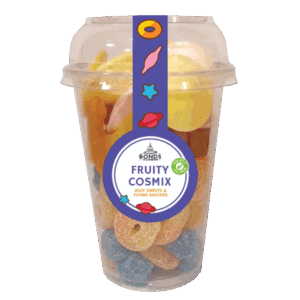 Bonds Fruity Cosmix Candy Cup 290g from Harrisons Direct