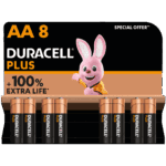 Wholesale Duracell AA Plus Power Boost Alkaline Batteries Special Offer 8pk from Harrisons Direct