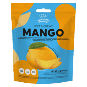 Sunshine Delights Soft & Chewy Mango Slices 60g from Harrisons Direct