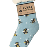 Wholesale Bartleby Ladies Sherpa Socks Bees - Size 4 - 8 from Harrisons Direct