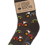 Wholesale Bartleby Mens Sherpa Socks Modern Tractor - Size 6-11 from Harrisons Direct