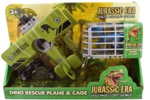 Wholesale Jurassic Era Volcanic Lost World - Dino Rescue Plane & Cage from Harrisons Direct