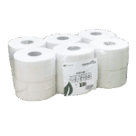 Maxima Mini Jumbo 2 Ply Toilet Rolls – L 150m : H 62mm Core from Harrisons Direct
