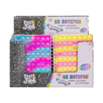 Poppit A5 Silicone Cover Notebook 4 Assorted from Harrisons Direct