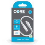 Wholesale Core Essentials Type-C - Type-C Cable 2M White TPE 3A 60W PD Fast Charge from Harrisons Direct