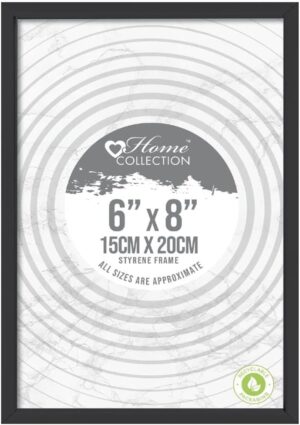 Wholesale Styrene Photo Frame Black 6" x 8" from Harrisons Direct