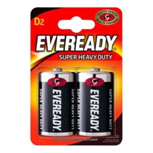 Wholesale Eveready D Super Heavy Duty Zinc Batteries 2pk from Harrisons Direct