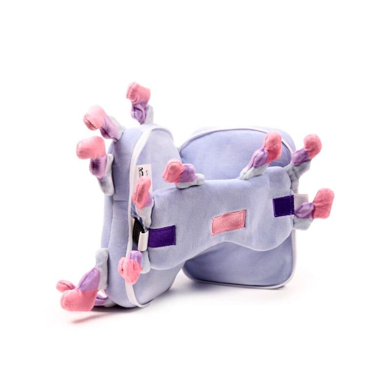 Relaxeazzz Minecraft Axolotl Shaped Plush Travel Pillow & Eye Mask from Harrisons Direct