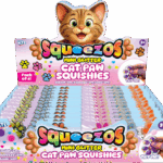 Squeezos Squishy Mini Cats Paw CDU from Harrisons Direct
