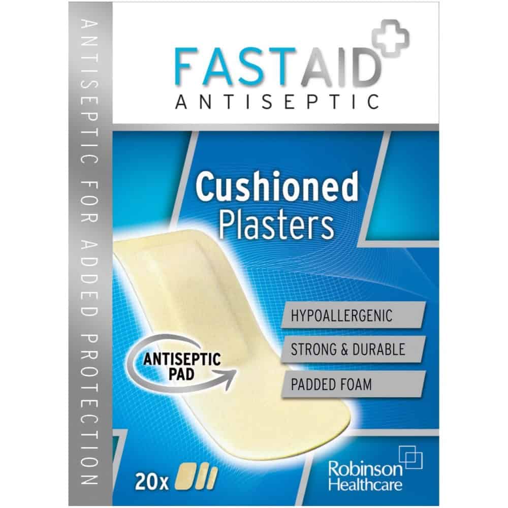 Wholesale Fast Aid Antiseptic Cushioned Plasters 20's from Harrisons Direct