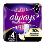 Always Platinum Night Size 4 7's from Harrisons Direct