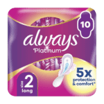 Always Platinum Pads Size 2 10's from Harrisons Direct