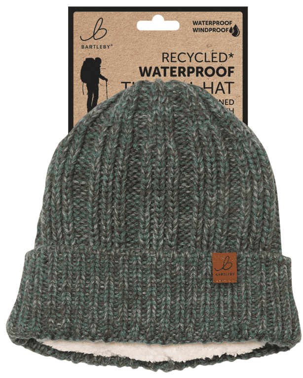 Wholesale Bartleby Waterproof Hat - Sherpa Lined Chunky Rib from Harrisons Direct
