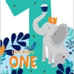 Wholesale Birthday Card Age 1 Boy - Elephant from Harrisons Direct