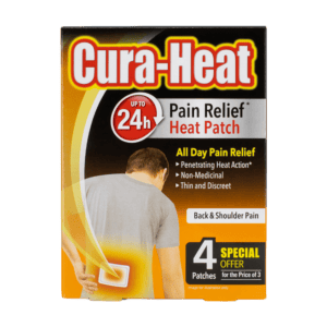 Wholesale Cura-Heat Back & Shoulder Pain 4's from Harrisons Direct