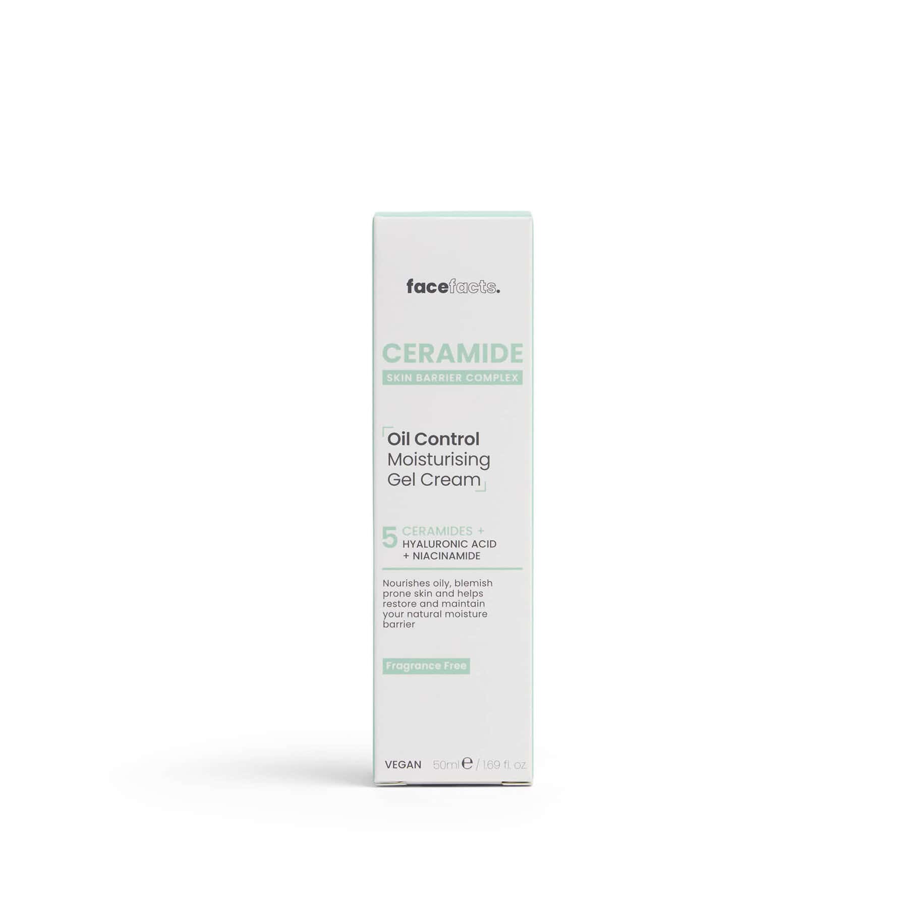 Face Facts Ceramide Oil Control Moisturising Gel Cream 50ml from Harrisons Direct