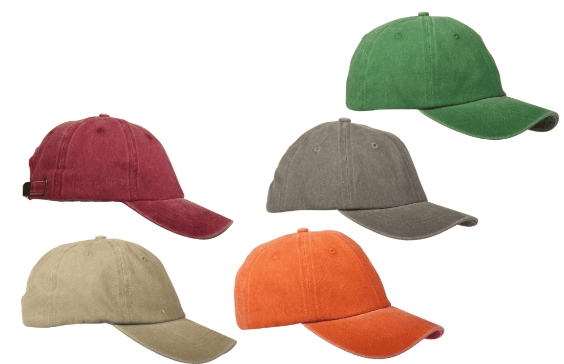Bartleby Adult Vintage Colour Baseball Cap Assorted