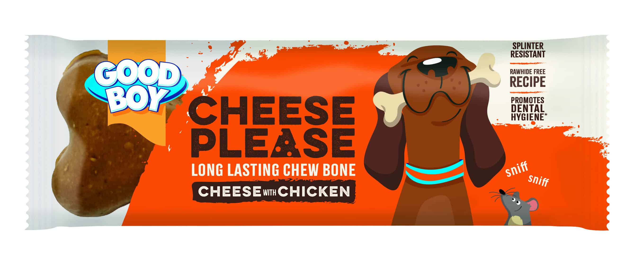 Wholesale Good Boy Cheese Please with Chicken - Long Lasting Tasty Chew 60g from Harrisons Direct